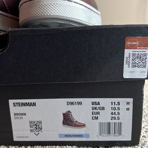 NWT - HARLEY-DAVIDSON, Men's Steinman Sneaker, US Size 11.5, #D96199 - O… - Picture 9 of 16